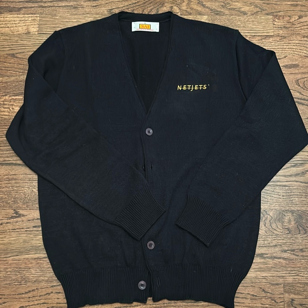 Net jets Cardigan - Private Jet Pilot Cardigan.  Size L, NWOT